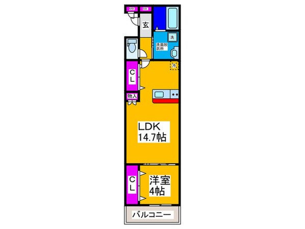 REGIES中百舌鳥の物件間取画像